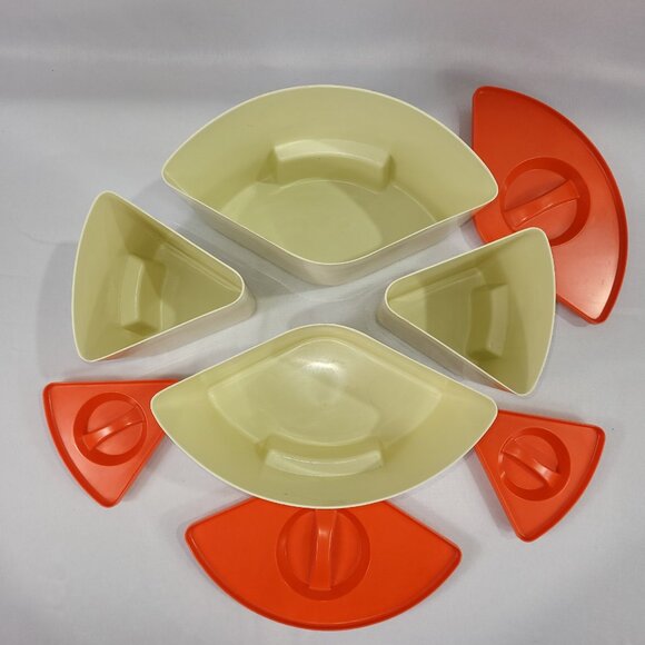 Sterilite Vintage Thanksgiving Harvest Canister Set 4 Food Storage Containers - Picture 4 of 4